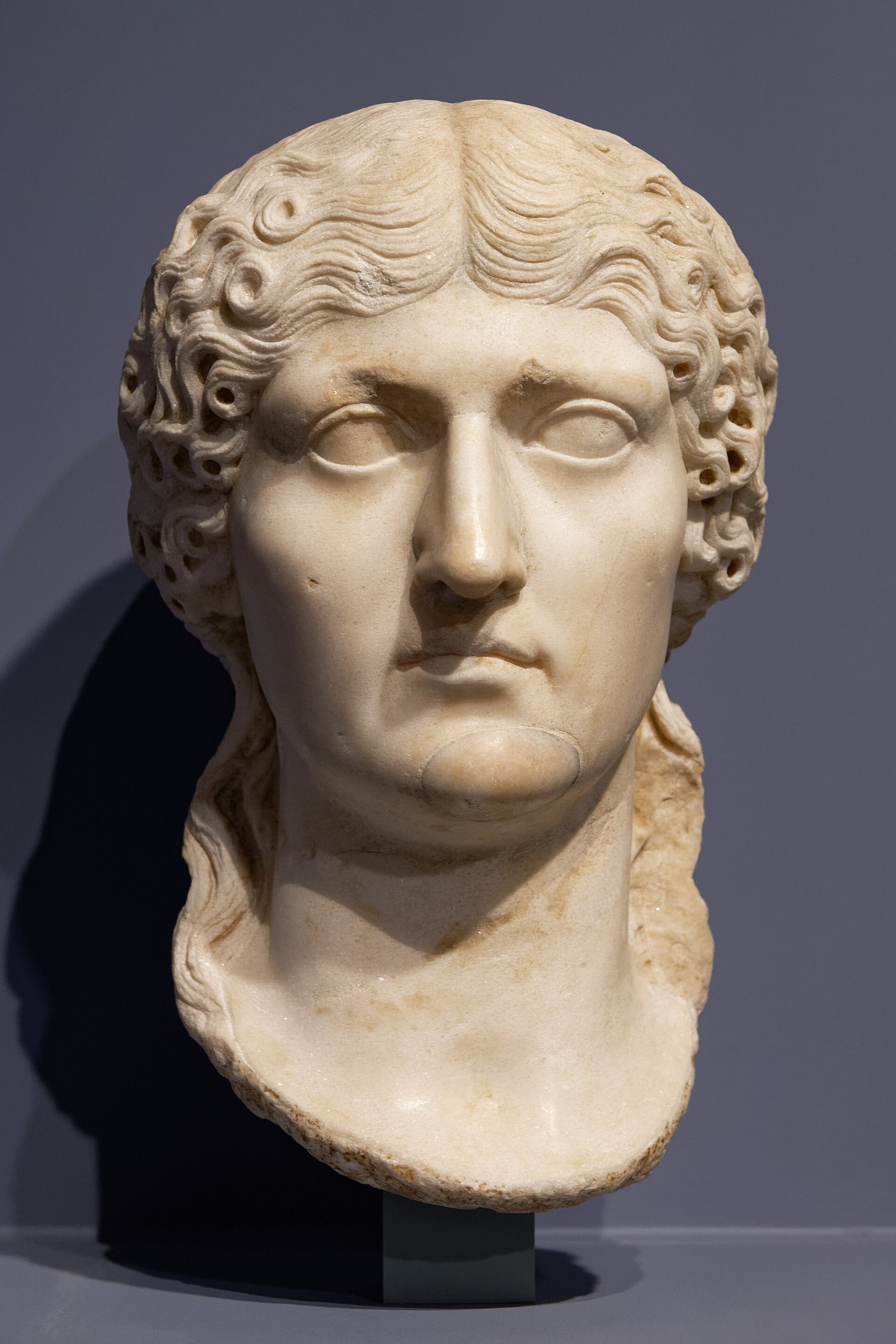 Marble portrait bust of Agrippina the Elder, Louvre