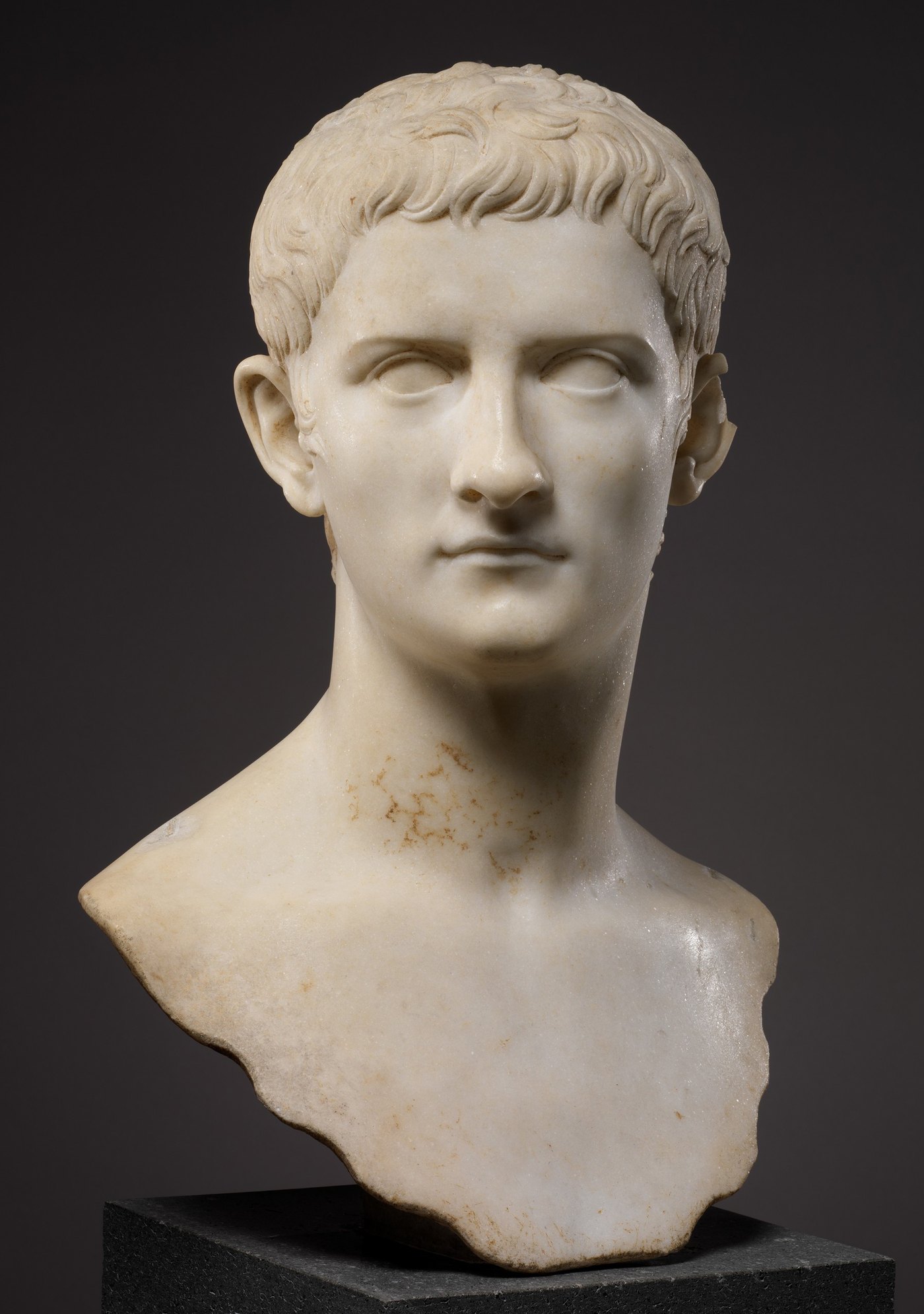 Marble portrait bust of the emperor Gaius, known as Caligula