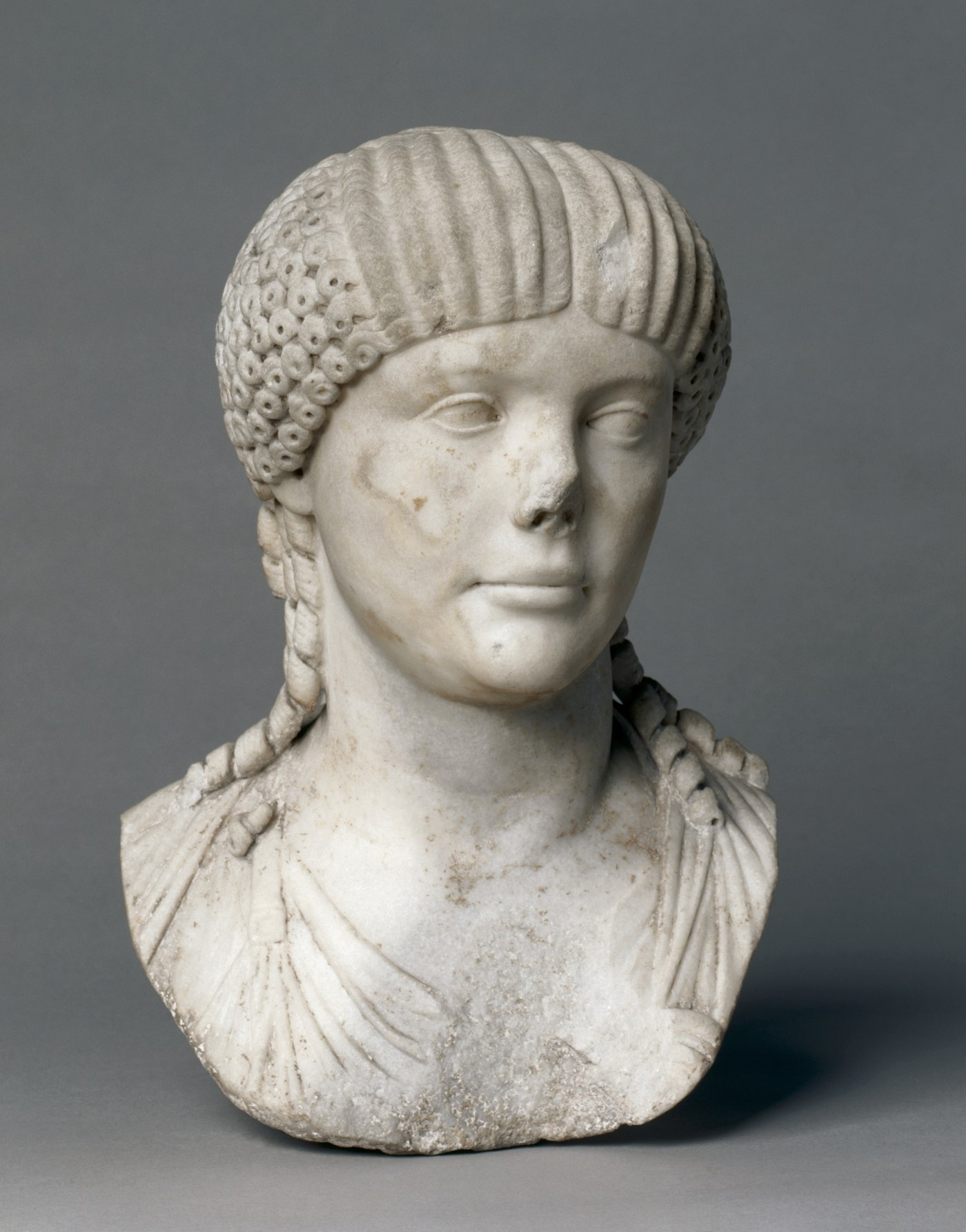 Marble portrait bust of Claudia Octavia, first wife of Nero, Cleveland Museum of Art
