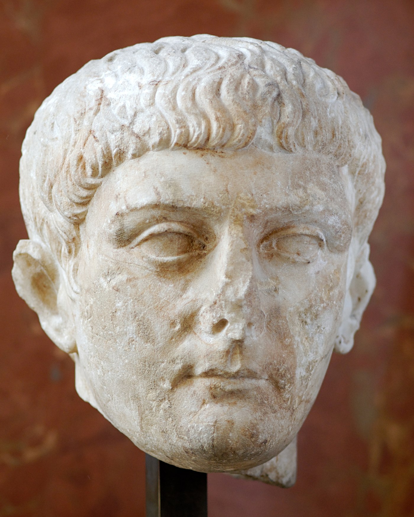 Marble portrait head of Drusus the Elder, Louvre