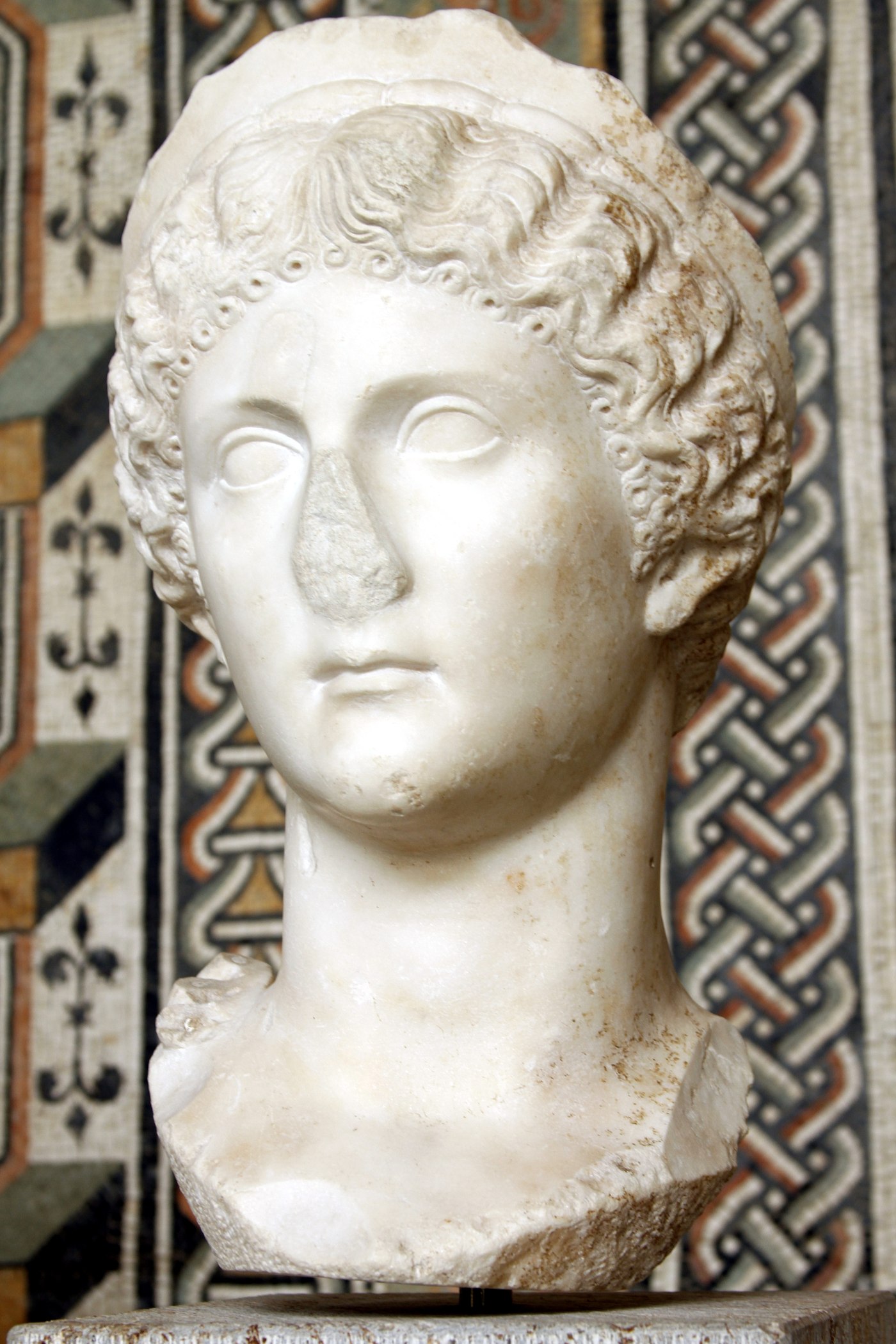 Marble portrait head of Julia Drusilla, sister of Caligula, Glyptothek, Munich