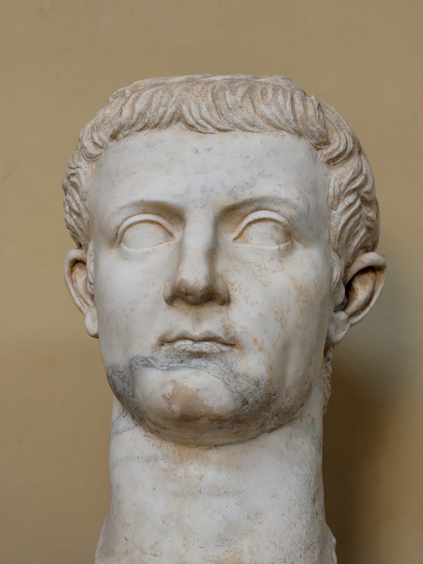 Marble portrait head of Tiberius, Vatican Museums